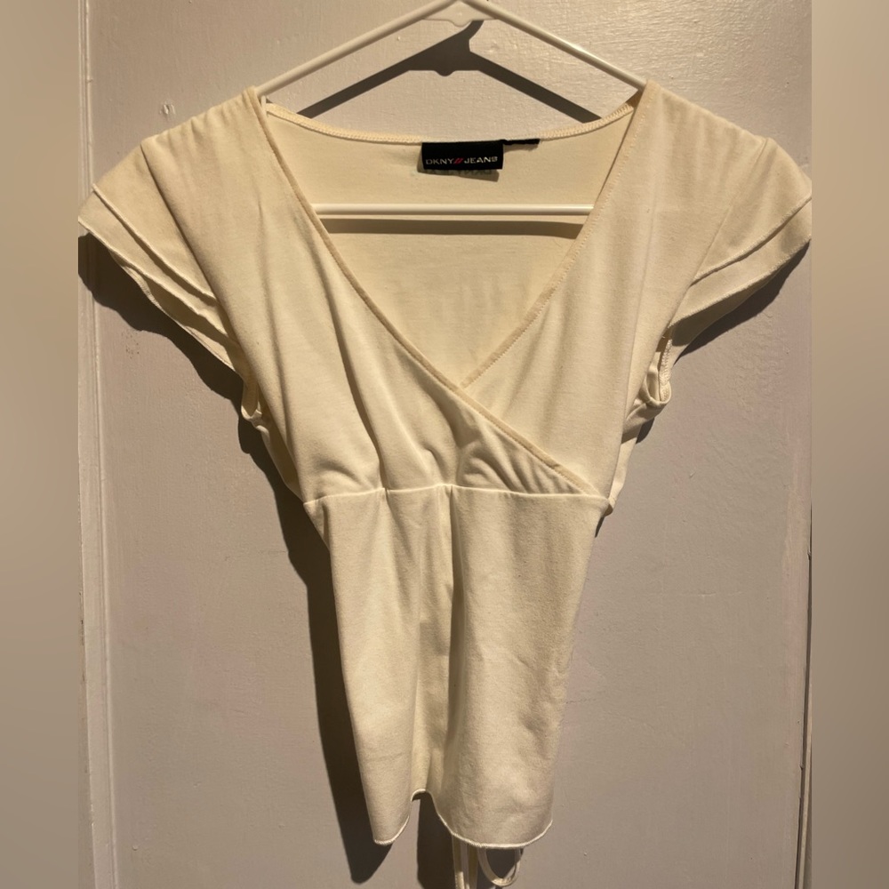 Vintage DKNY Tie Back Top
